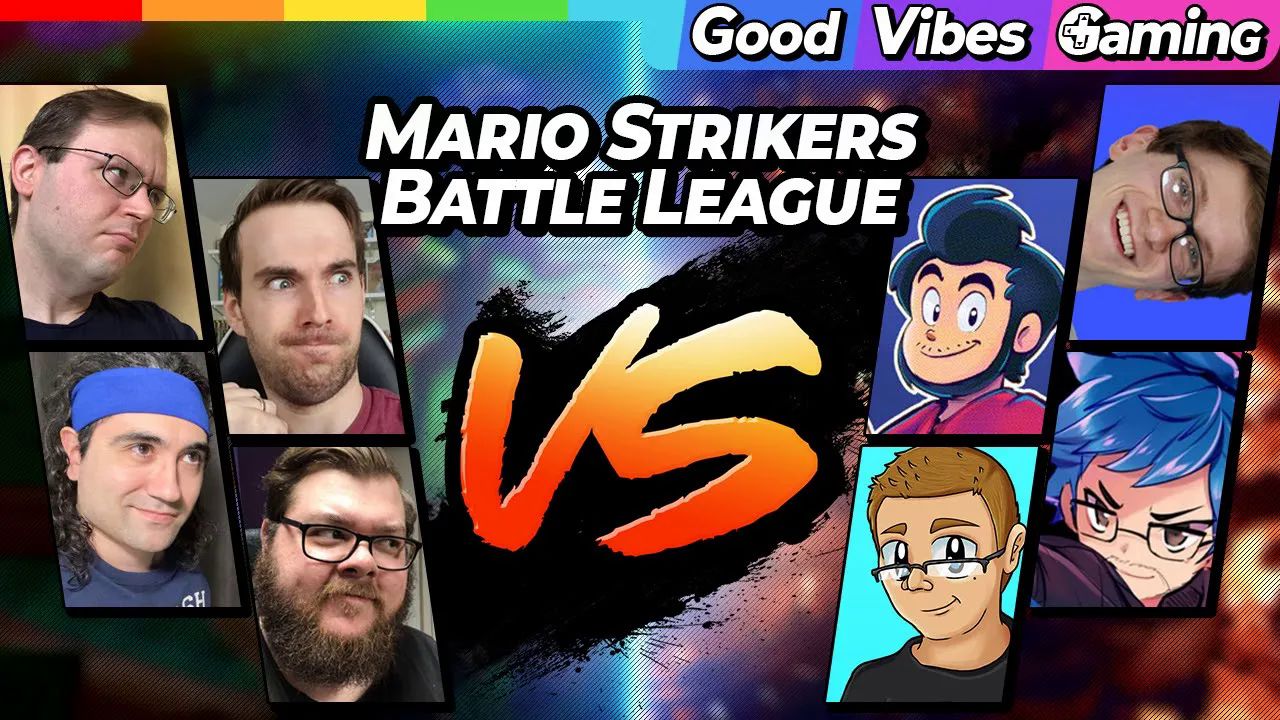 GVG vs Nintendo YouTubers - Mario Strikers Battle League